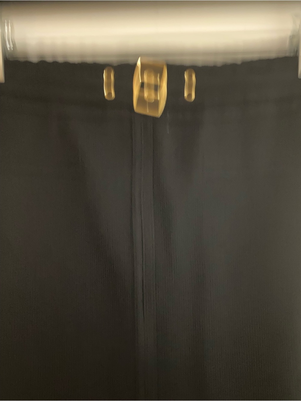 VTG St. John Sport by Marie Gray Knit Black Old Money Hold Trim Midi Skirt S - Picture 6 of 14